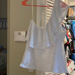 Lilly Pulitzer NWT XL White Matteo too shoulder